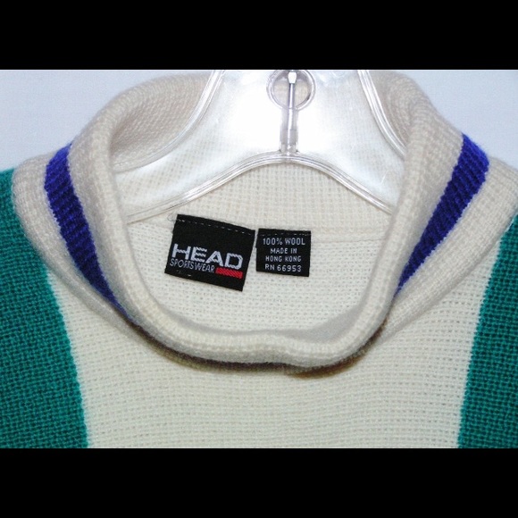 Adorable vintage 100% wool turtleneck ski sweater! - Picture 4 of 9